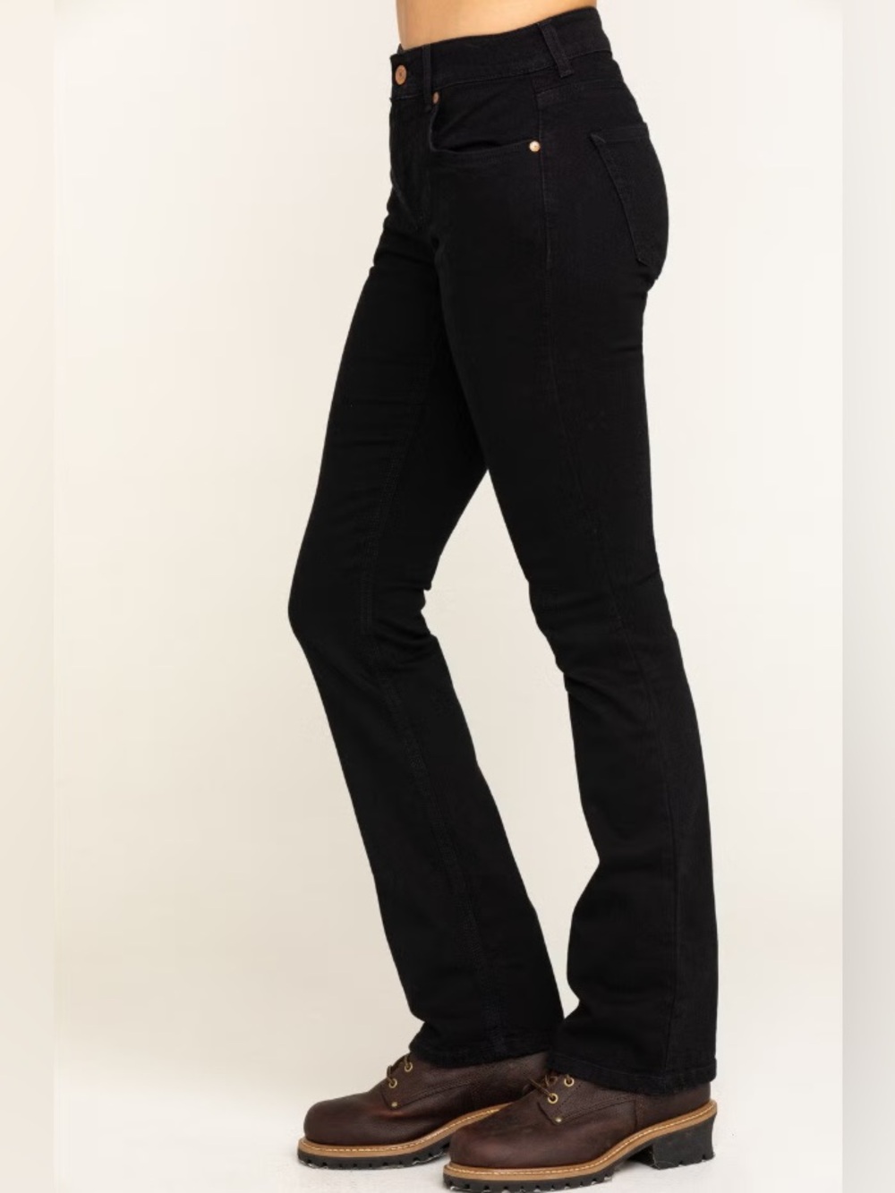 Dickies Women's Perfect Shape Bootcut Stretch Midrise Denim Jeans Black Size 12